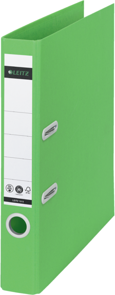 Segregator A4 Leitz 180° Recycle, 50mm, do 350 kartek, zielony