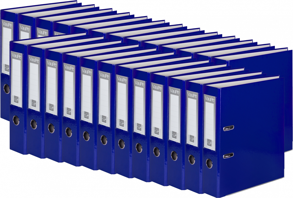 25x Segregator A4 VauPe FCK, 75mm, do 500 kartek, niebieski