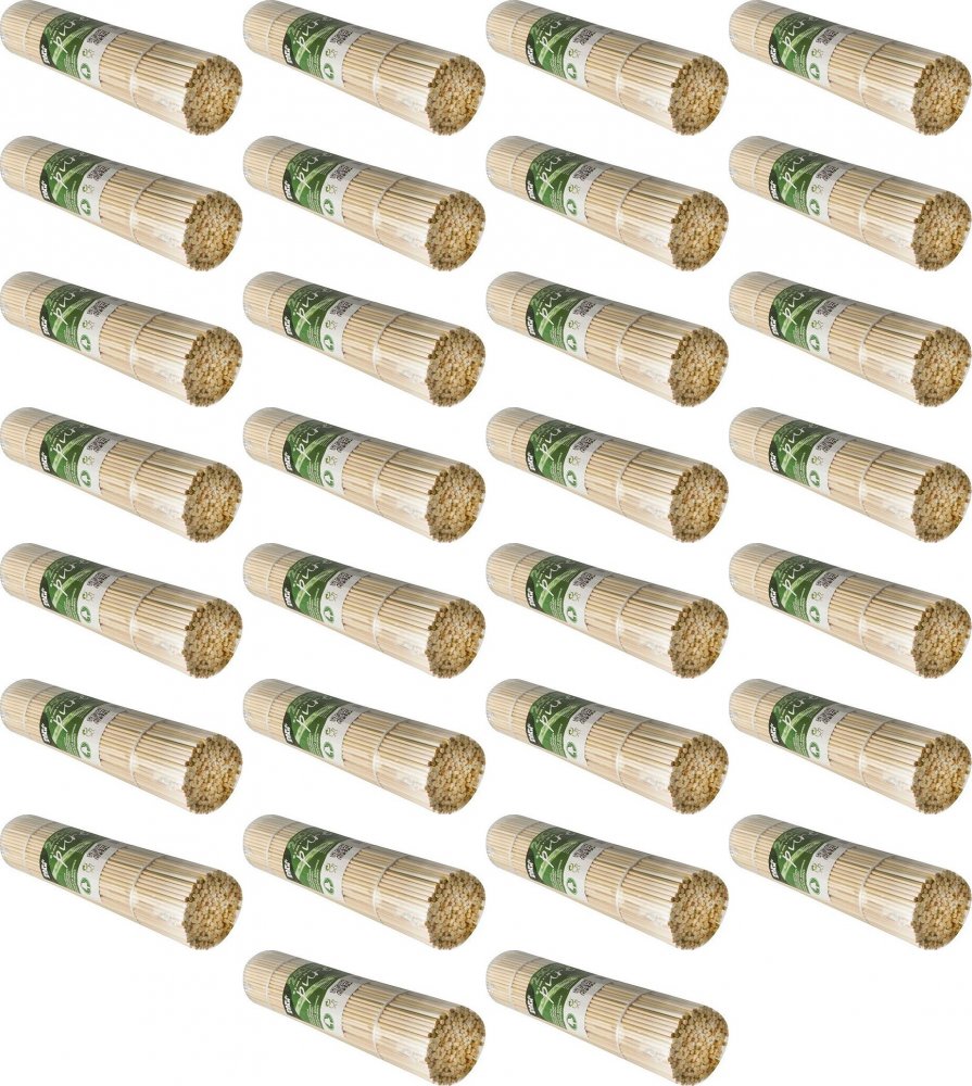 40x Patyczki do szaszłyków Papstar Pure, bambus, 25cm, 250 sztuk