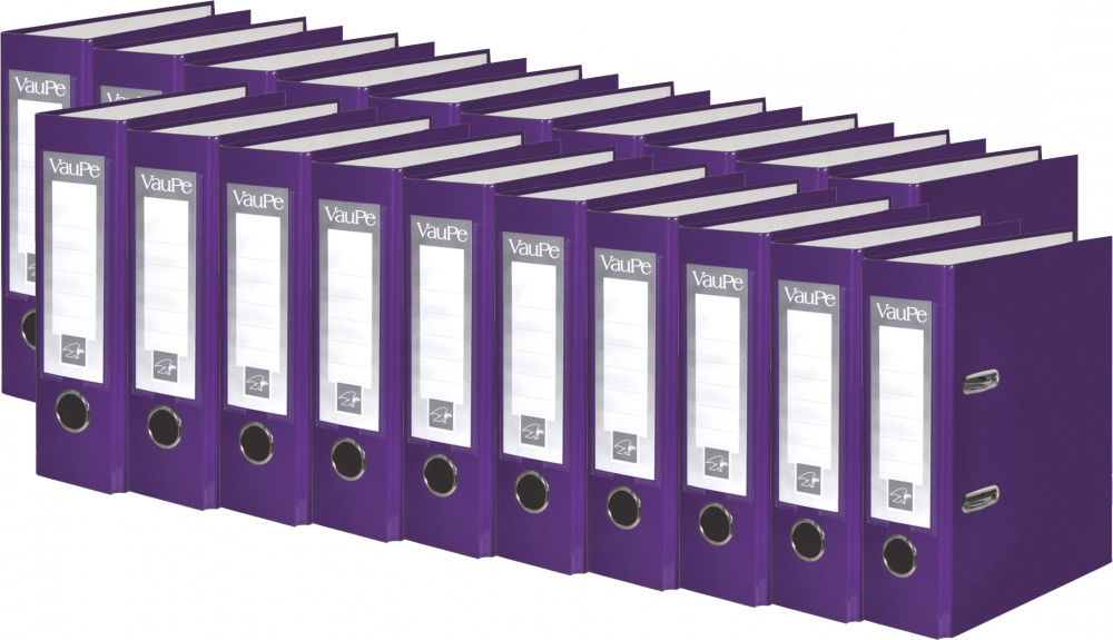 20x Segregator A5 VauPe FCK, 75mm, do 500 kartek, fioletowy