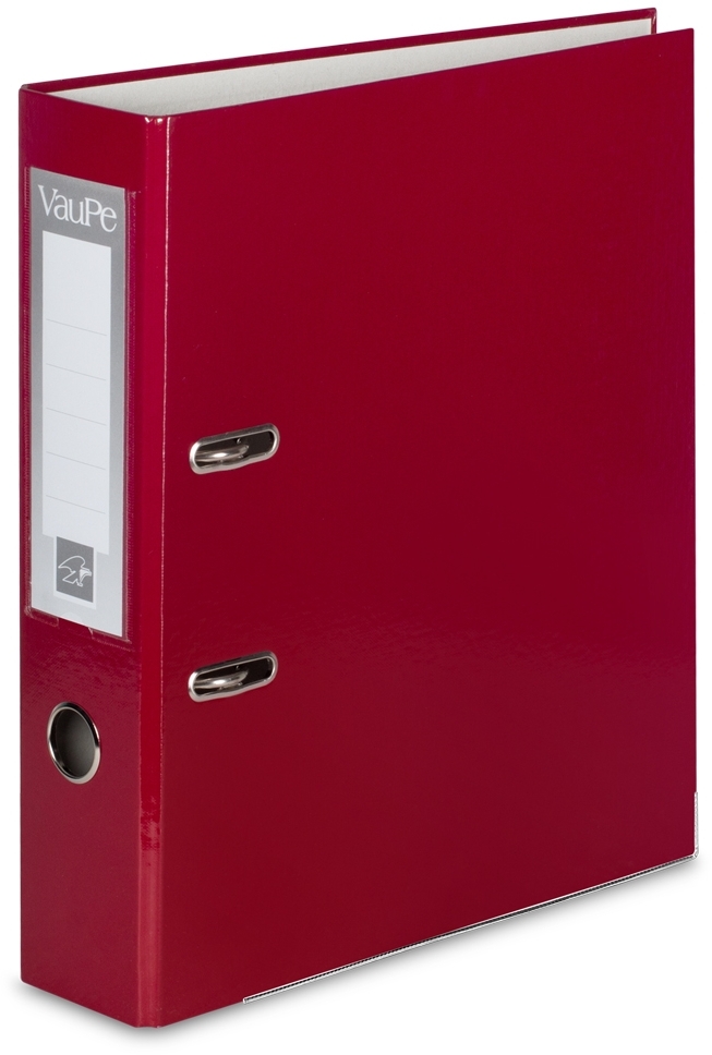 Segregator A4 VauPe FCK, 75mm, do 500 kartek, bordowy