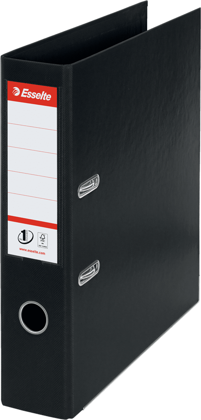 Segregator A4 Esselte Vivida No.1 Power, 75mm, do 500 kartek czarny