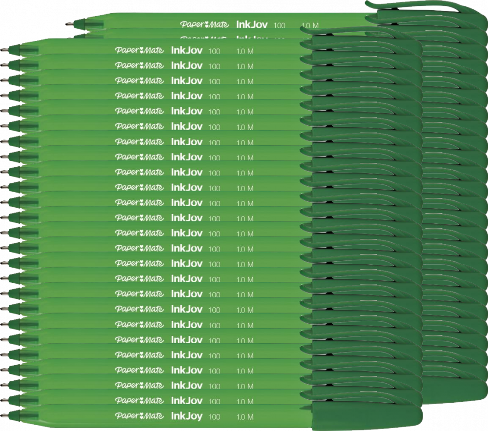 50x Długopis Paper Mate, InkJoy 100, M, zielony