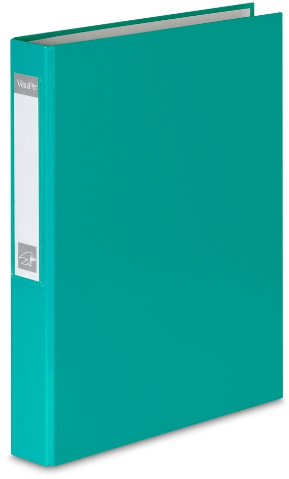 Segregator ringowy VauPe, A4, szerokość grzbietu 40mm, do 200 kartek, 4 ringi, turkusowy