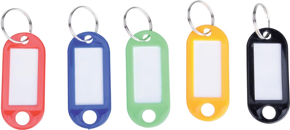 Zawieszki do kluczy Viking, plastik, 50 sztuk, mix kolorów