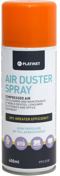 Outlet: USZKODZONE OPAKOWANIE Sprężone powietrze Platinet PFS5130, 400ml