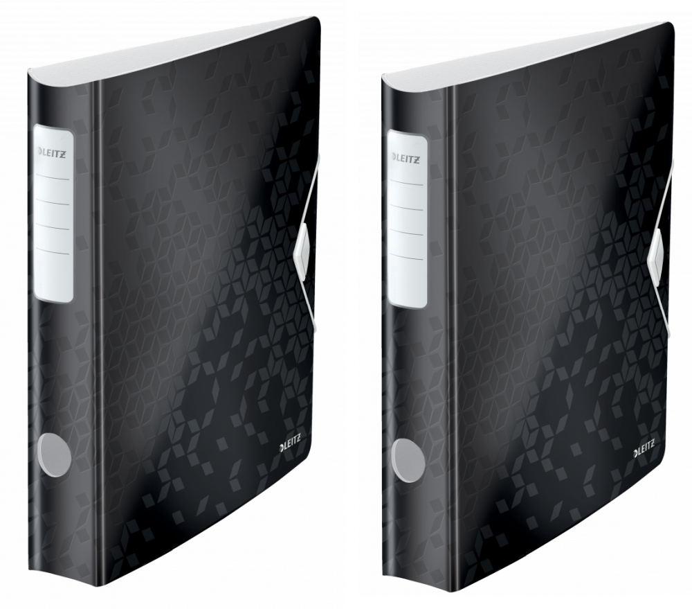 2x Segregator A4 Leitz 180° Active Wow, 65mm, do 350 kartek, czarny