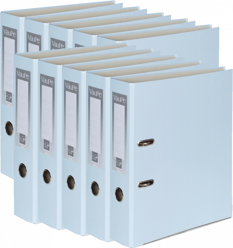 10x Segregator A4 VauPe FCK, 50mm, pastelowy niebieski