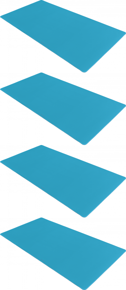 4x Podkład na biurko Leitz Ergo Cosy, 800x400mm, niebieski