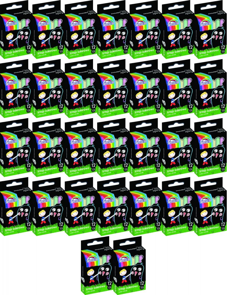 48x Kreda Fiorello, 12 sztuk, mix kolorów
