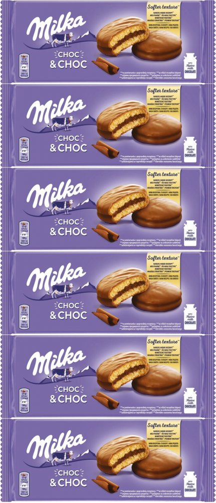 6x Ciastka Milka Soft Choc & choc, 150g
