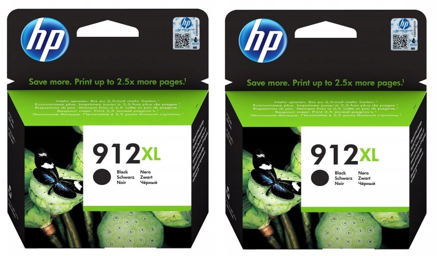 2x Tusz HP 912XL (3YL84AE), 825 stron, black (czarny)