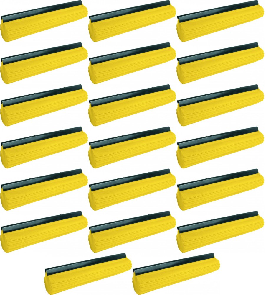 20x Mop gąbczasty Azur, żółty - końcówka