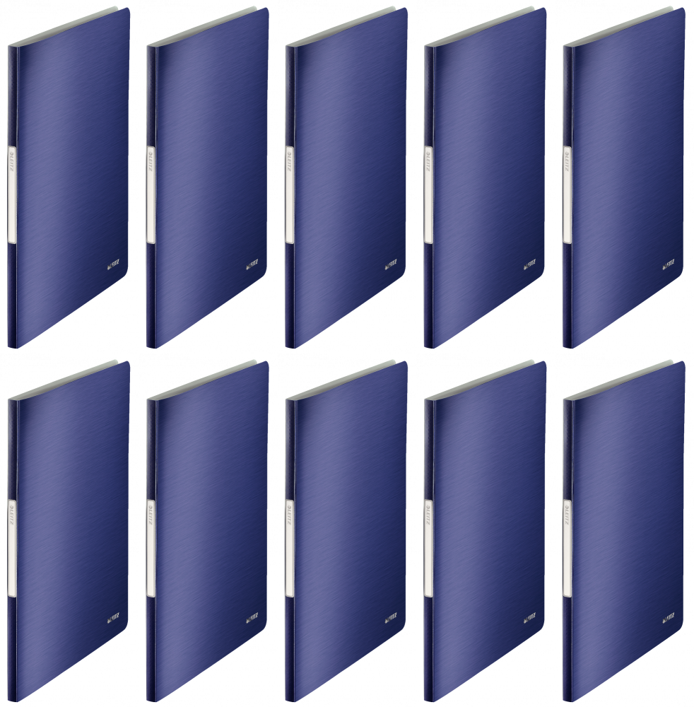 10x Album ofertowy Leitz Style, A4, 20 koszulek, niebieski