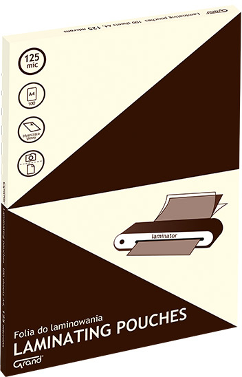 Folia do laminowania Grand, 216x303mm, A4, 2x125 μm, 100 arkuszy