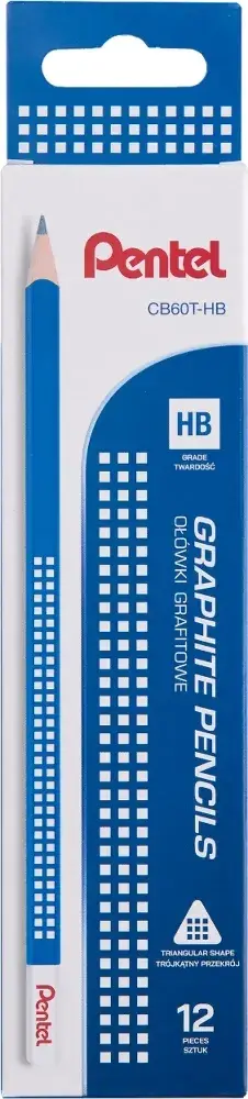 12x Ołówek drewniany Pentel CB60T, HB