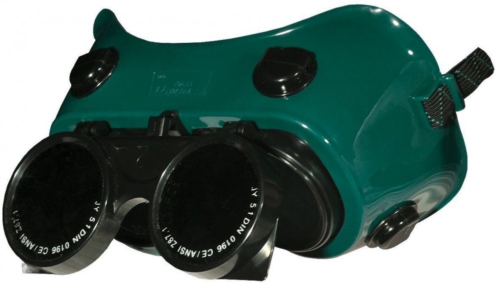 Gogle spawalnicze Reis GOG-CIRCLE, ochronne, zielony