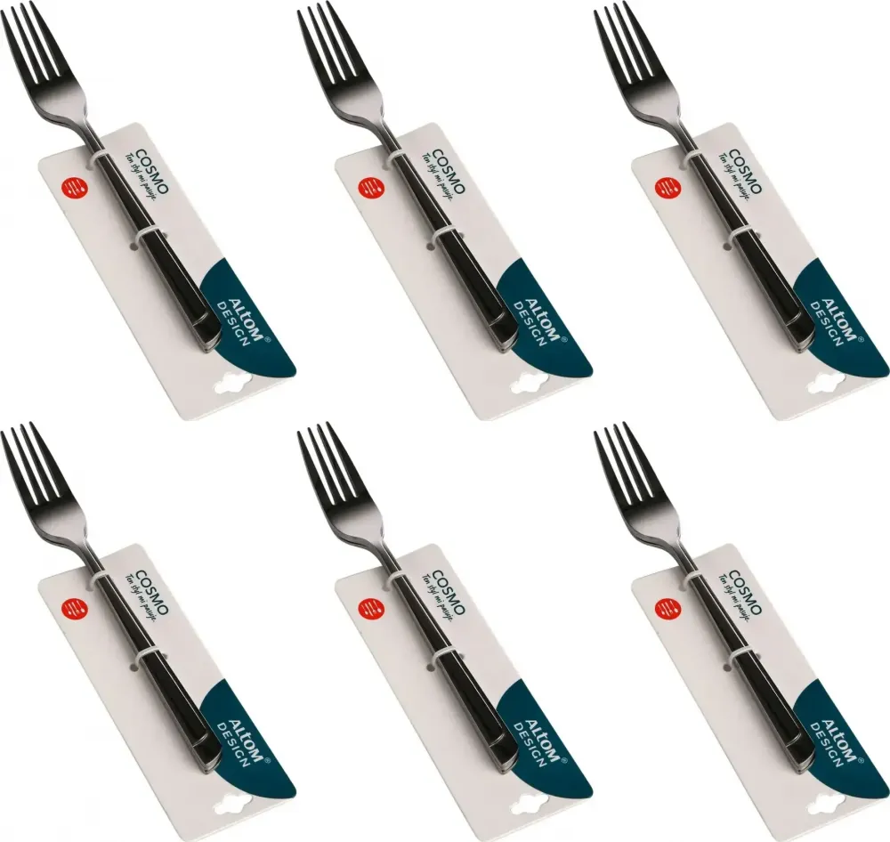 6x Widelec Altom Design Cosmo, 3 sztuki, srebrny