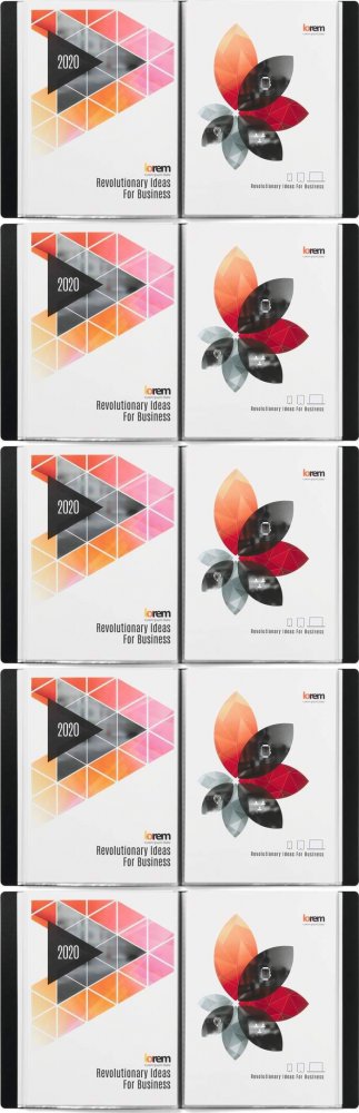 5x Album prezentacyjny Durable Duralook, A4, 50 koszulek, czarny