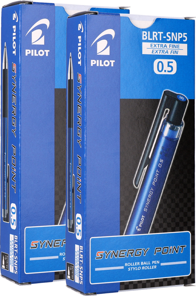 24x Długopis żelowy Pilot, Synergy Point, 0.5mm, niebieski