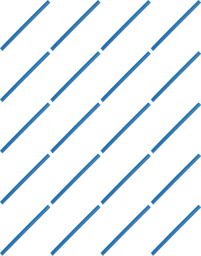 20x Listwa wsuwana Durable, 6mm, do 60 kartek, 1 sztuka, niebieski