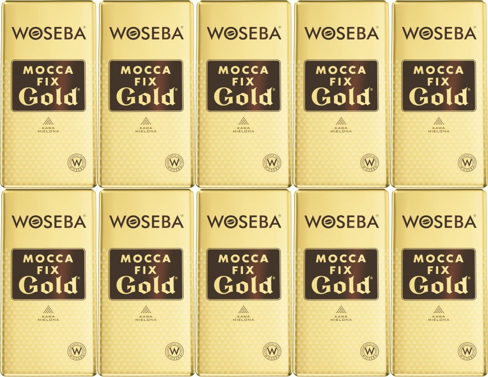 10x Kawa mielona Woseba mocca fix gold, vacuum, 500g