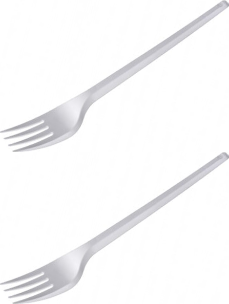 2x Widelce plastikowe Bittner Premium, wielorazowe, 17.5cm, 100 sztuk, biały