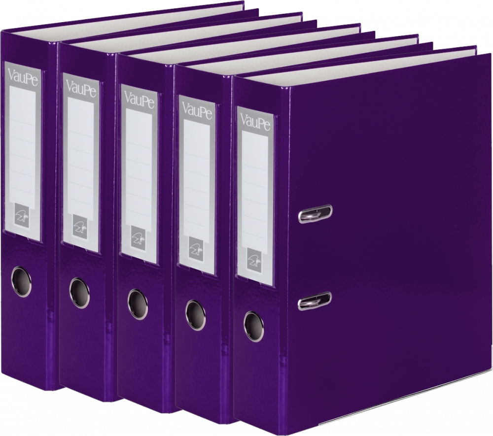 5x Segregator A4 VauPe FCK, 50mm, fioletowy