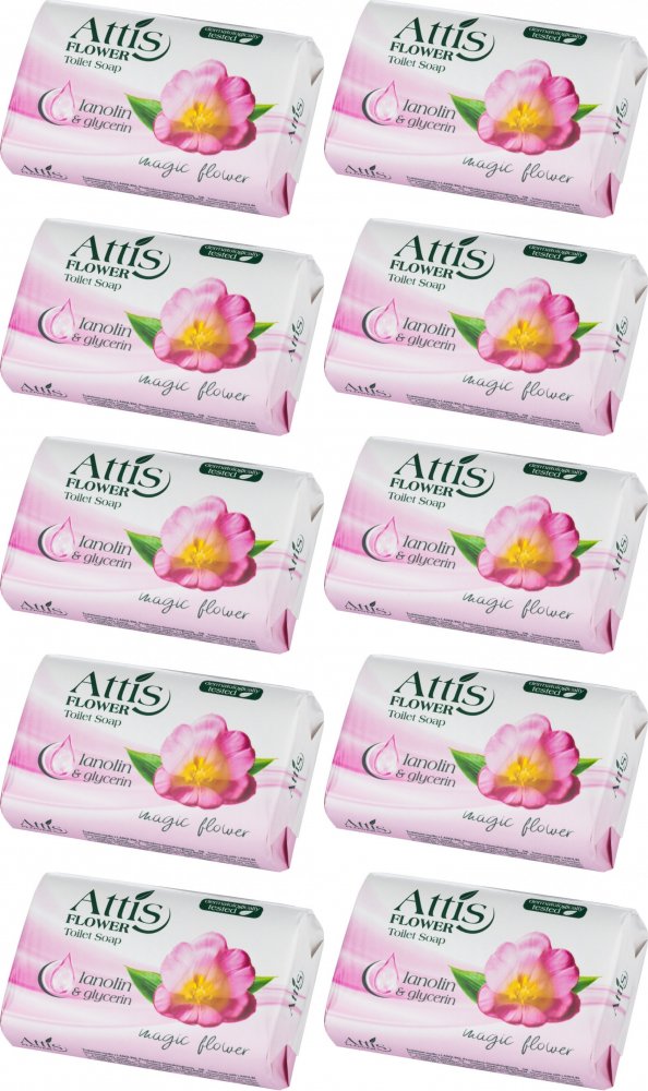 10x Mydło w kostce Gold Drop Attis, Flower, 100g