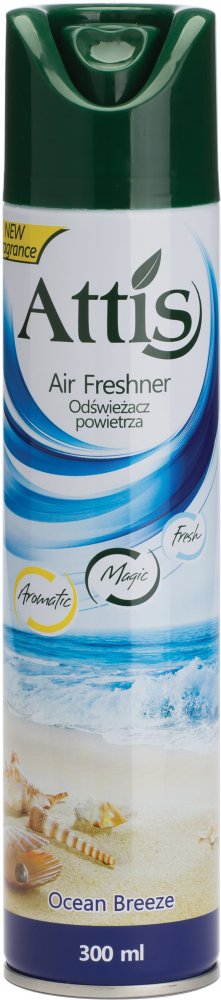 Odświeżacz powietrza Attis Gold Drop, spray, Ocean, 300ml