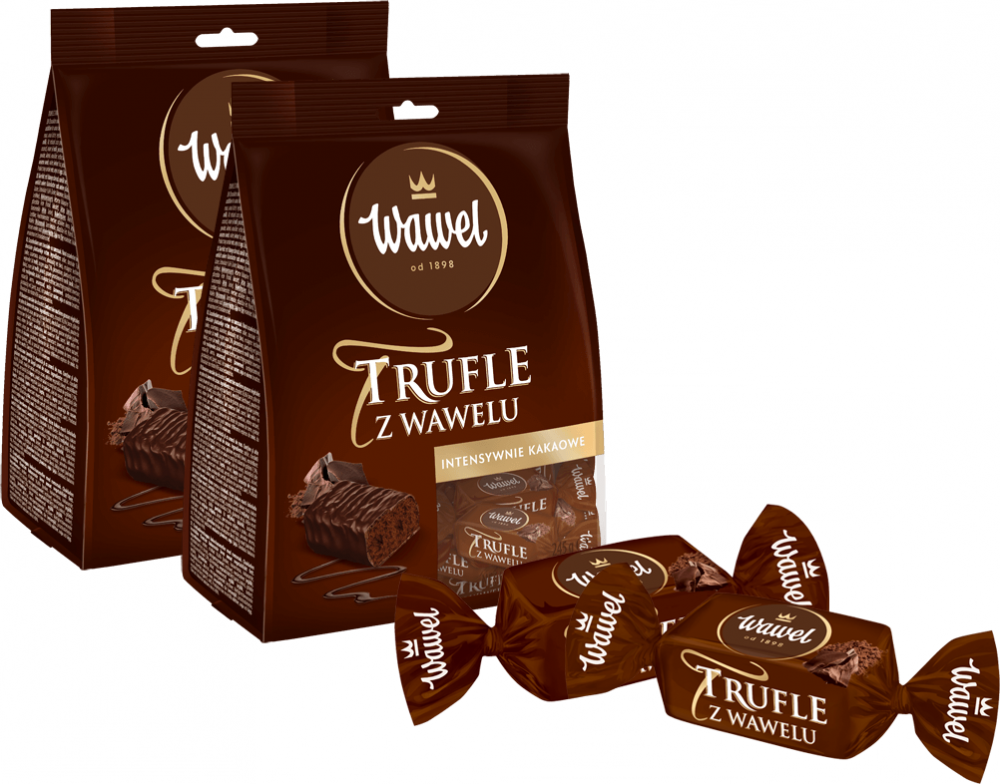 2x Cukierki Trufle Wawel, w czekoladzie, 245g