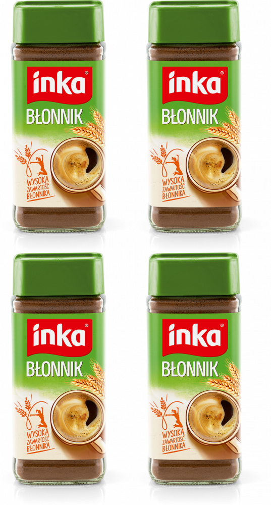 4x Kawa zbożowa Inka Błonnik, słoik, 100g