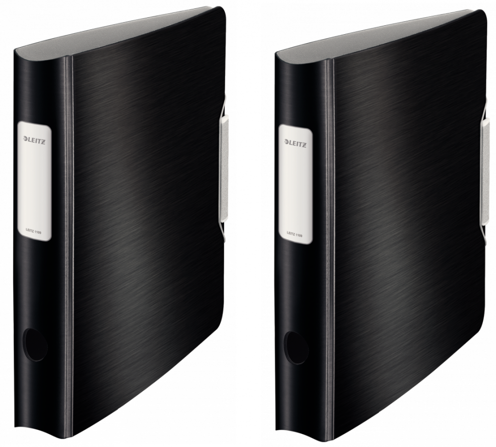 2x Segregator A4 Leitz 180° Active Style, 65mm, do 350 kartek, czarny