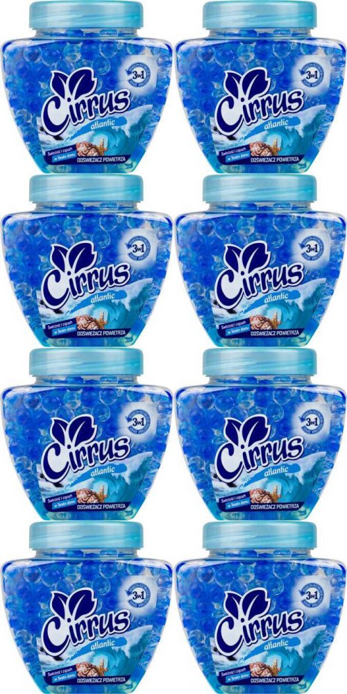 8x Odświeżacz powietrza Cirrus kulki, atlantic, żel, 250g