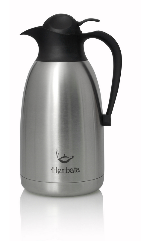 Termos dzbanek do herbaty Promis, stal, 2l, srebrny