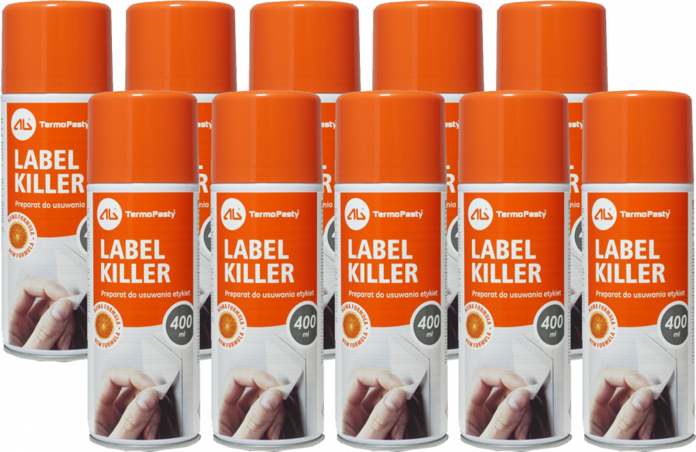 10x spray do usuwania etykiet Label Killer, 400ml