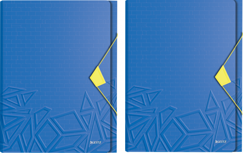 2x Teczka z przegródkami Leitz Urban Chic, A4, 6 przegródek, niebieski