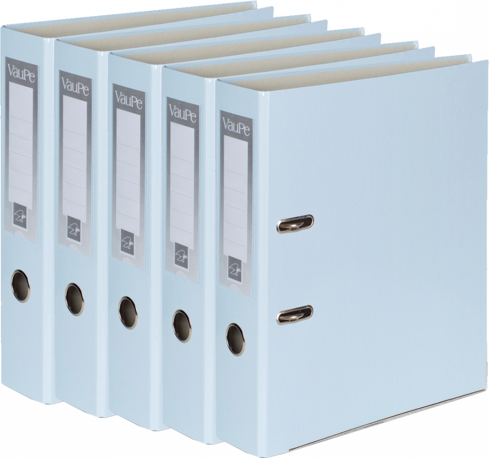 5x Segregator A4 VauPe FCK, 50mm, pastelowy niebieski