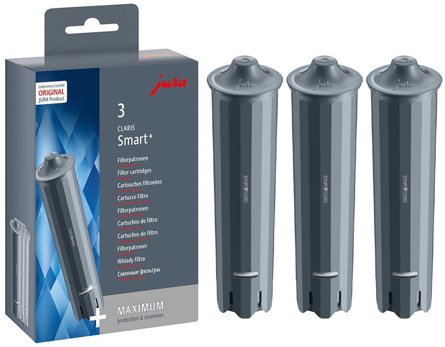 Filtr do wody Jura Claris Smart Plus 24233, do ekspresów Jura, 3 sztuki