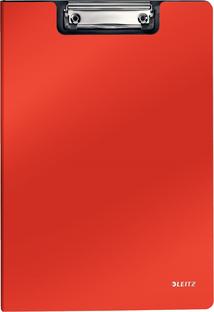 Clipboard Leitz Solid, A4, z okładką, jasnoczerwony