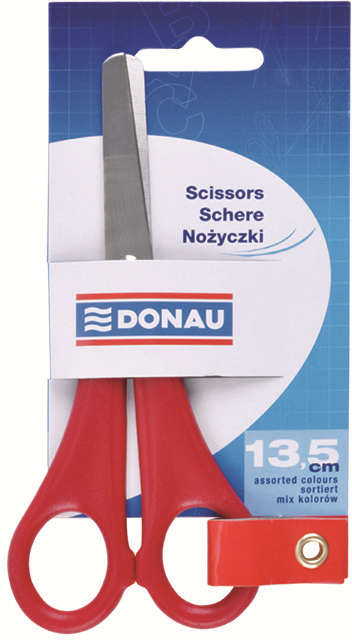 Nożyczki szkolne Donau, 13.5cm, mix kolorów