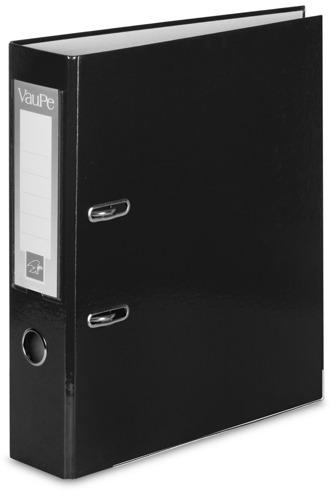 Segregator A4 VauPe FCK, 75mm, do 500 kartek, czarny