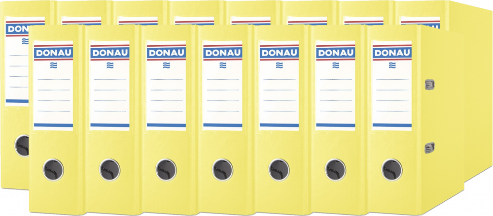 15x Segregator A5 Donau Master, 75mm, żółty