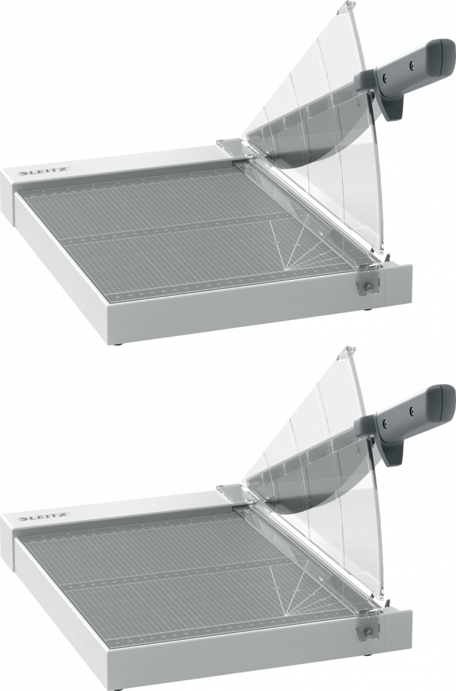 2x Gilotyna Leitz Precision Home A4, do 8 kartek, biały