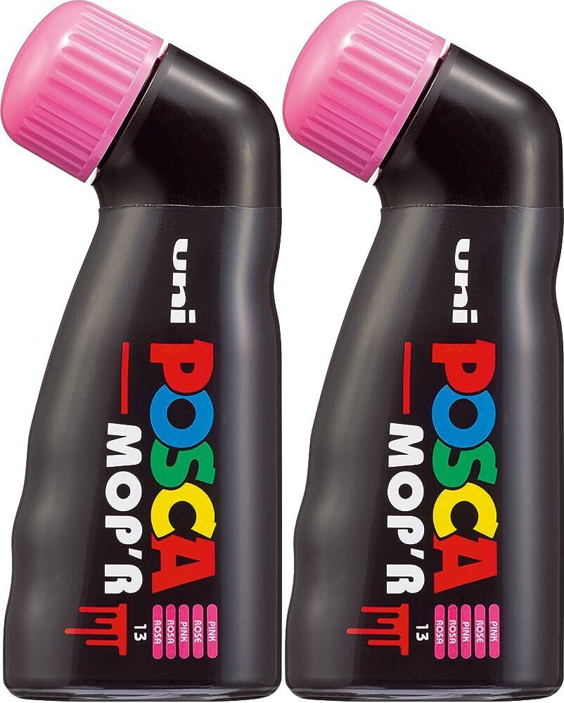 2x Marker Posca MOP'R PC-22M, z farbą plakatową, okrągła, różowy