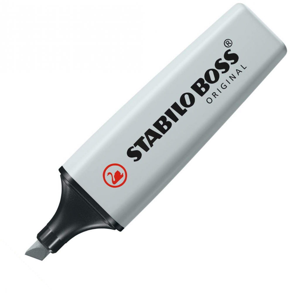 Zakreślacz Stabilo Boss Original 70/194, ścięta, pastelowy mglisty szary