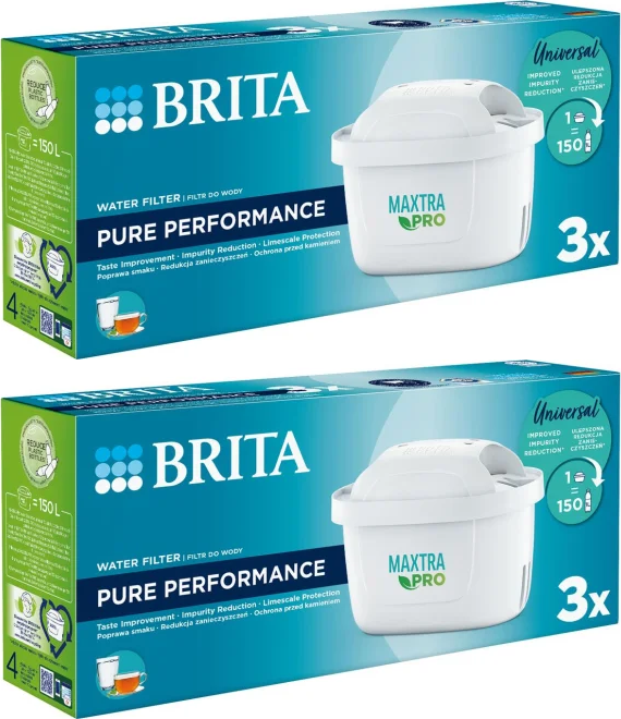 2x Wkład filtrujący Brita Maxtra Pro Pure Performance, 3 sztuki