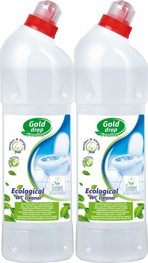 2x Płyn do czyszczenia WC Eco Line Gold Drop, 1l