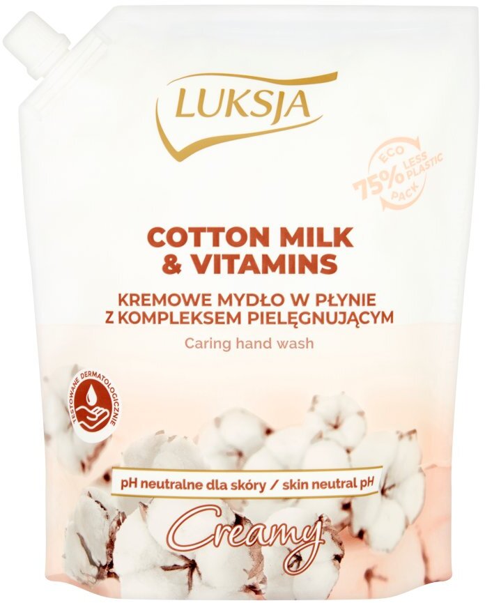 Mydło w płynie Luksja Cotton, świeży, zapas, 900ml