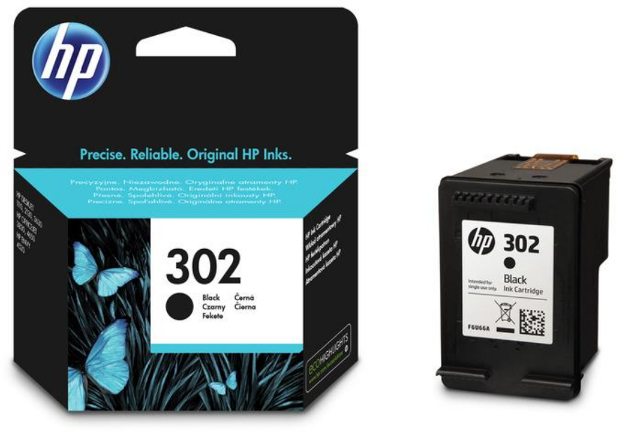 Tusz Hp 302 (F6U66AE), 190 stron, black (czarny)